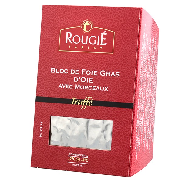 Bloc foie gras de oca con trozos trufado 500g