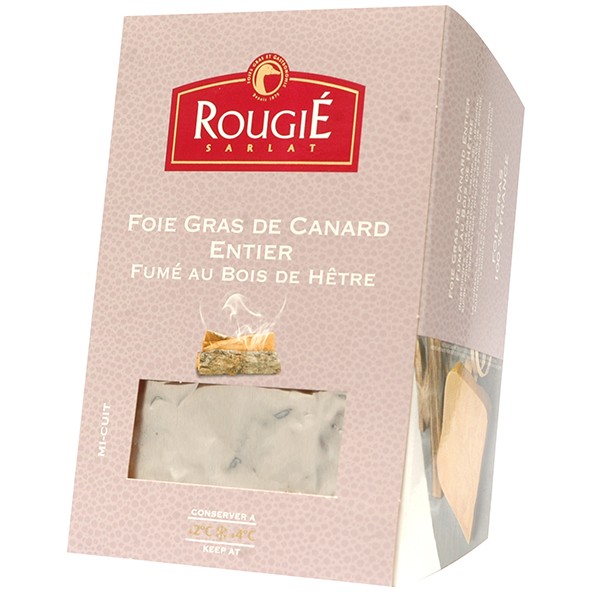 Foie gras de pato entero ahumado 500g
