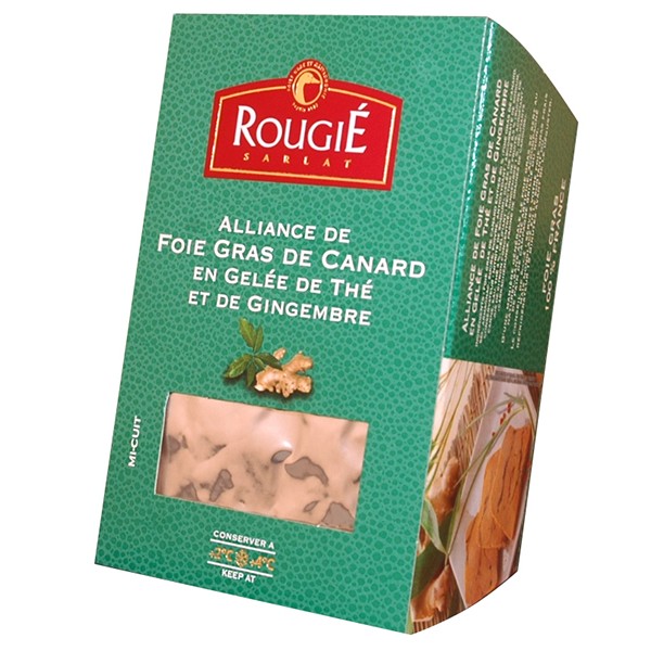 Foie gras de pato entero con té y jenjibre 500g